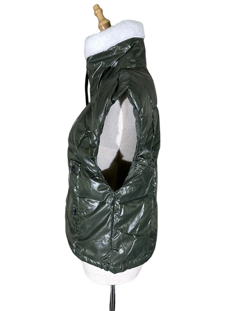 セール❣️G/FOREジーフォアレディースショートダウンベストsizeMカーキー