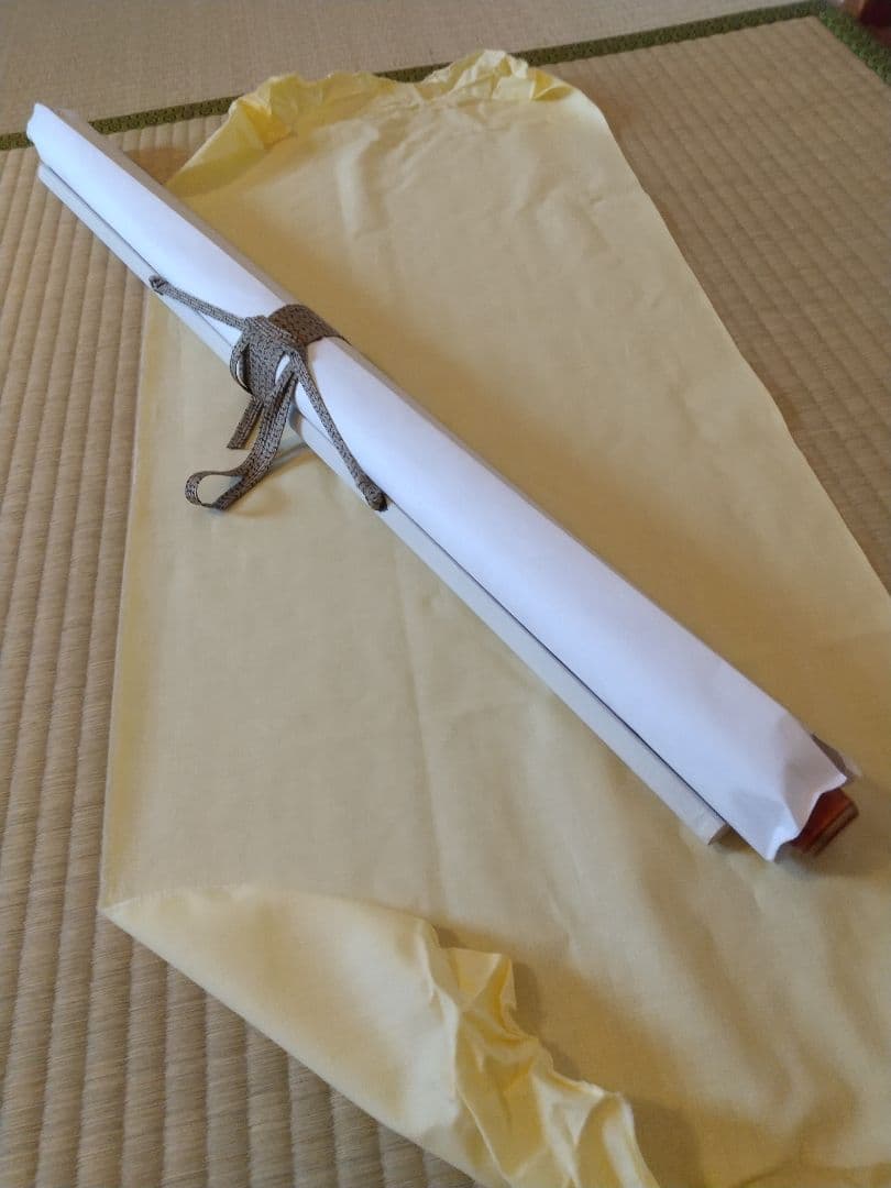 寒山拾得図 拓本  掛軸  (本表装)