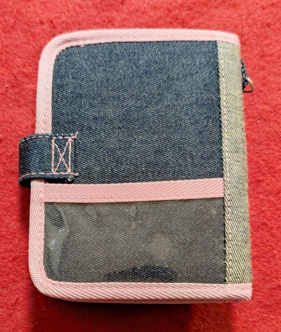 平成レトロ　シール帳　しゃぼん　うさちゃん　デニムバインダー　当時物