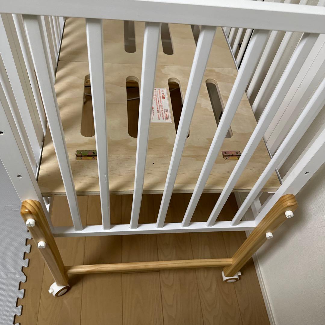 大和屋　パタン2 折りたたみミニベビーベッド　60×90