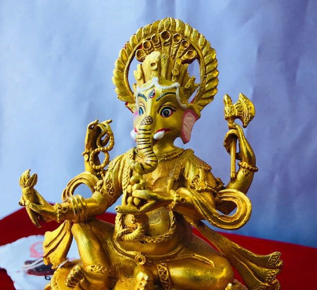夢を叶える ガネーシャ像（ネパール製）