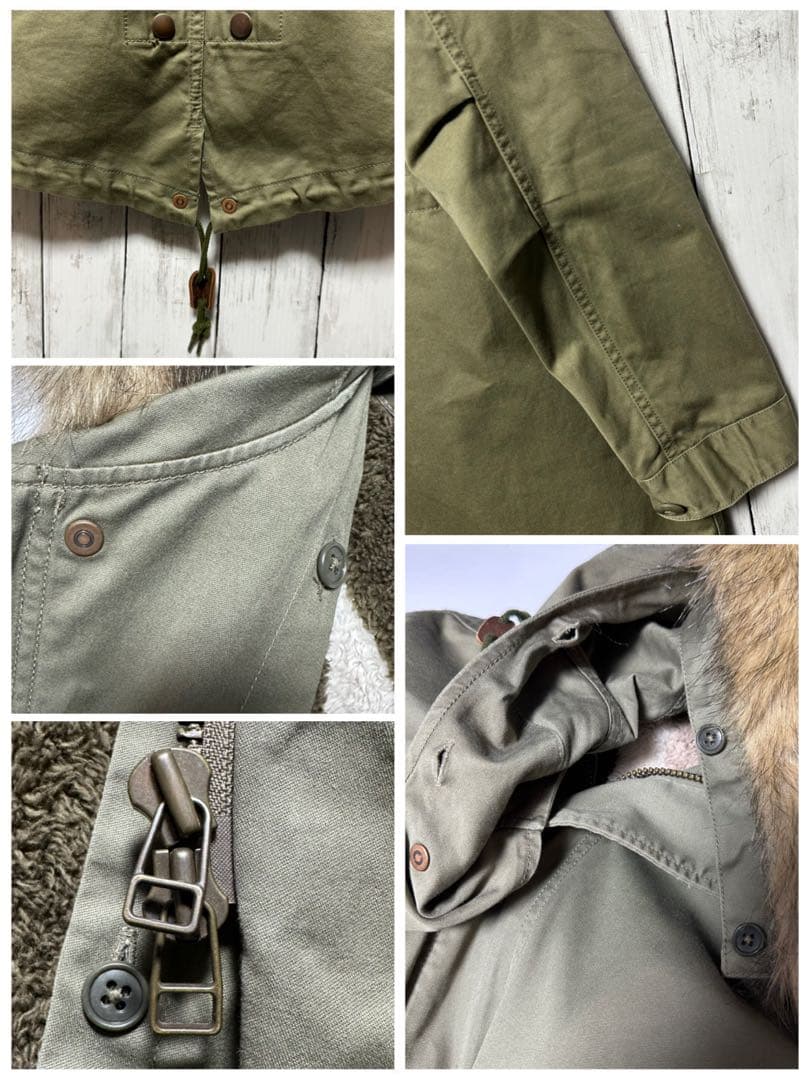 【FREDPERRY】モッズコート☆ユニオンジャック☆ライナーファー脱着可S〜M