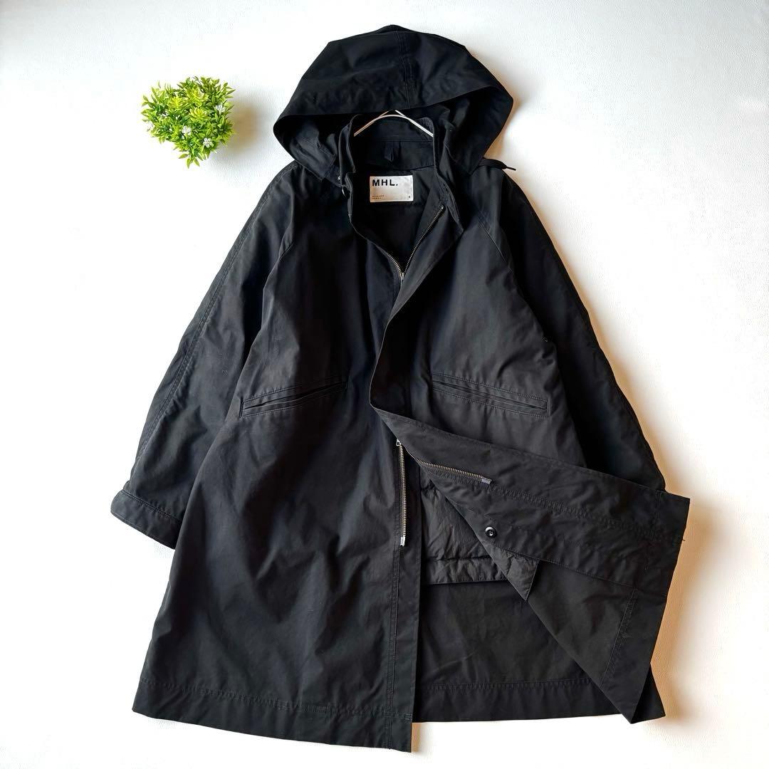 MHL. モッズコート フーディ　ダウンライナー付き　3way ブラック