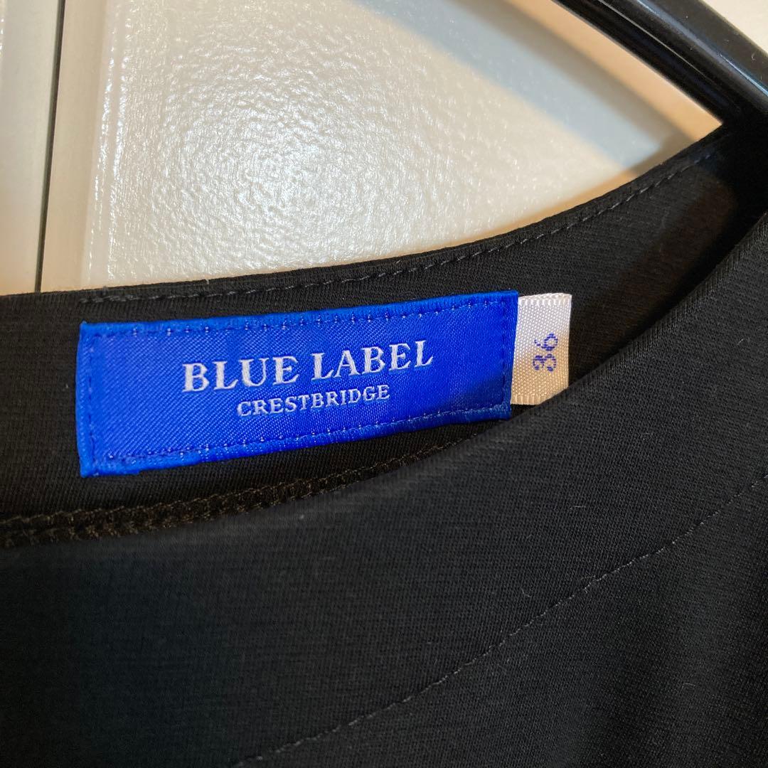 ブルーレーベルクレストブリッジ　コンパクトクリアーポンチワンピース　赤 ３６