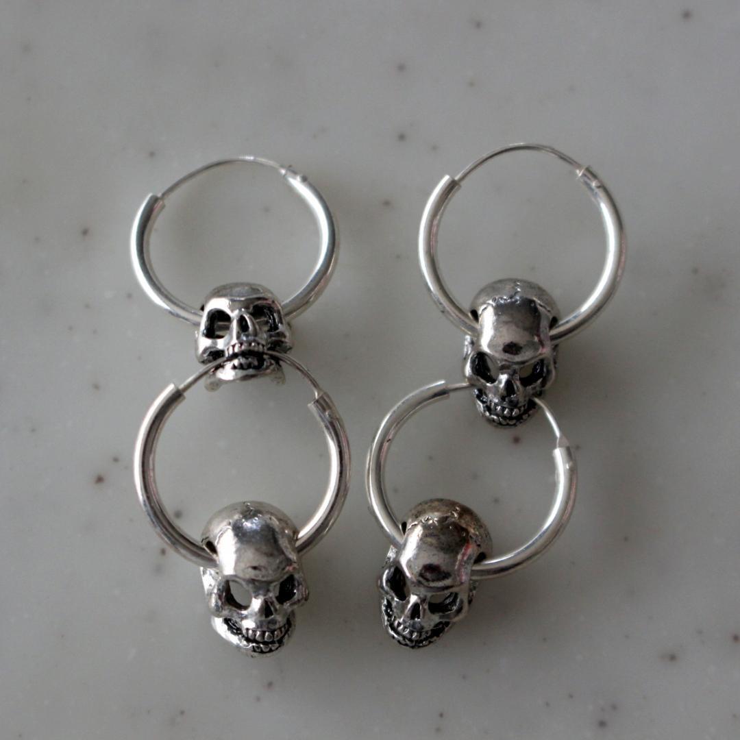 ネクロマンス ピアス2連 合計4個 チャンキースカル hide X Japan