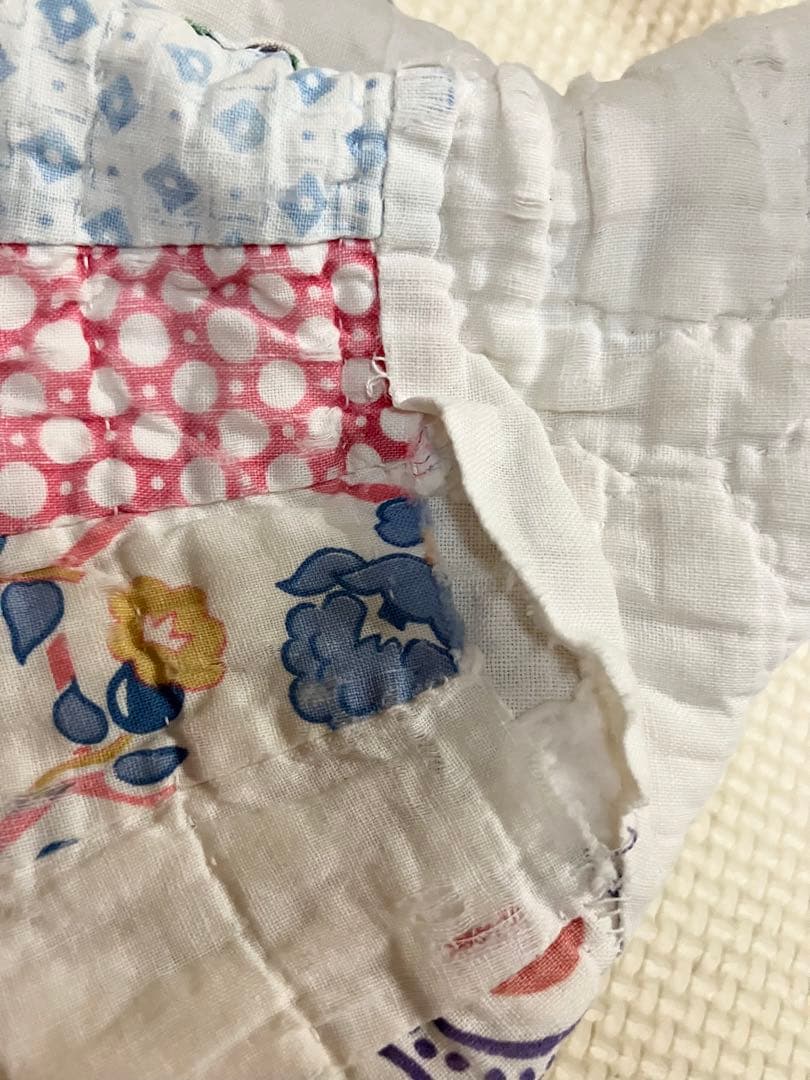 Mii様売約済 アンティークキルト キルティング ウエストバッグ パッチワーク