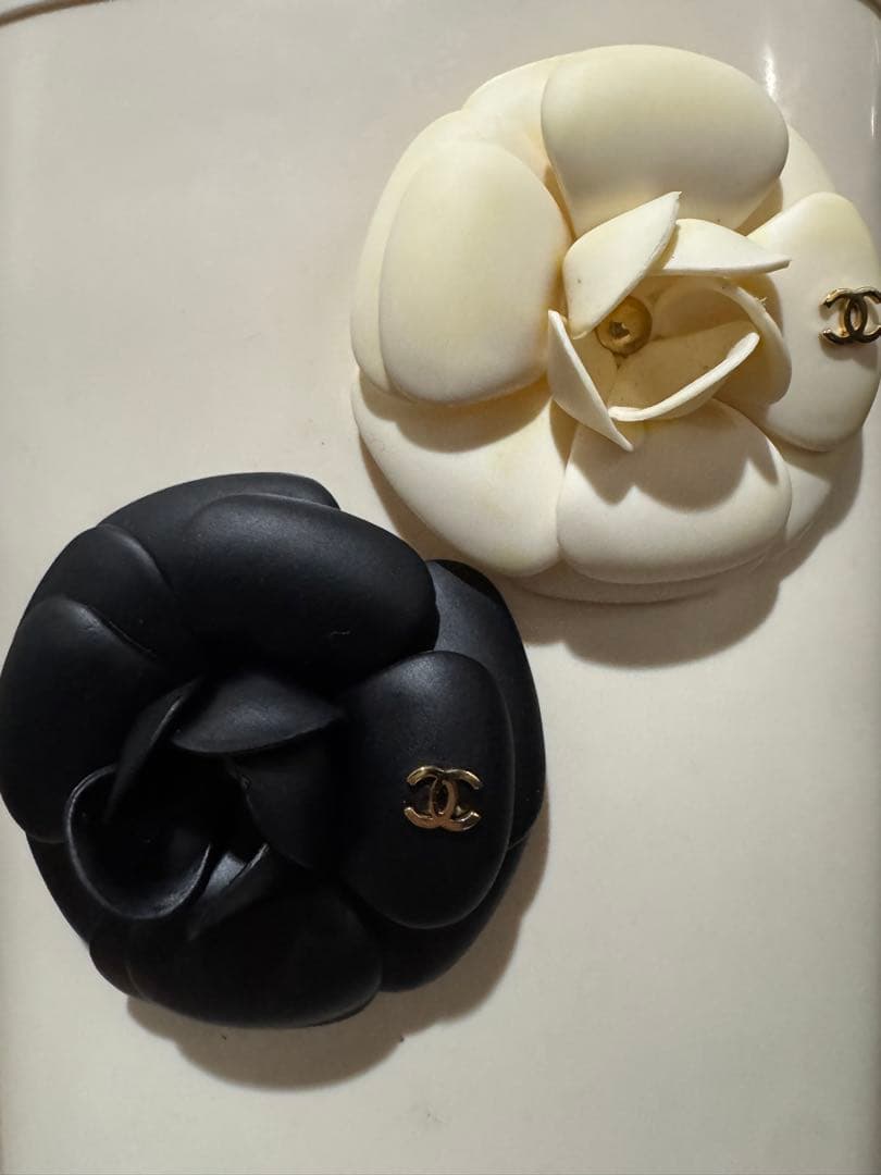 最終価格！CHANELホワイト カメリアレインブーツ 花モチーフ