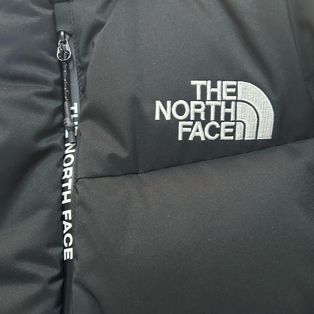 美品✨ノースフェイス ダウン L ブラック フーディー ジップアップ パーカー