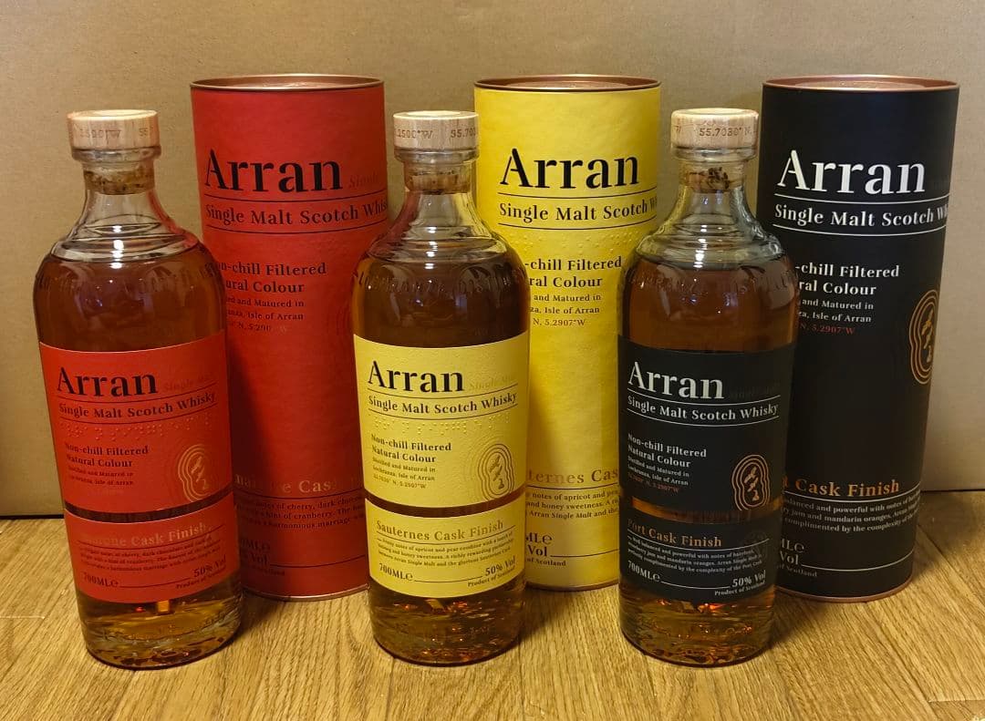 入手困難! Arran スコッチ ウイスキー 700ml × 3本セット