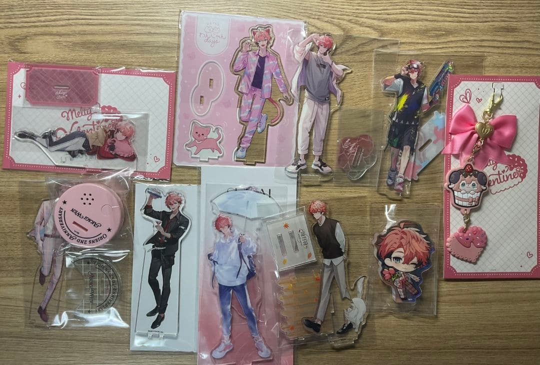 にじさんじ 赤城ウェン まとめ売り 缶バッジ チェキ風カード アクスタ