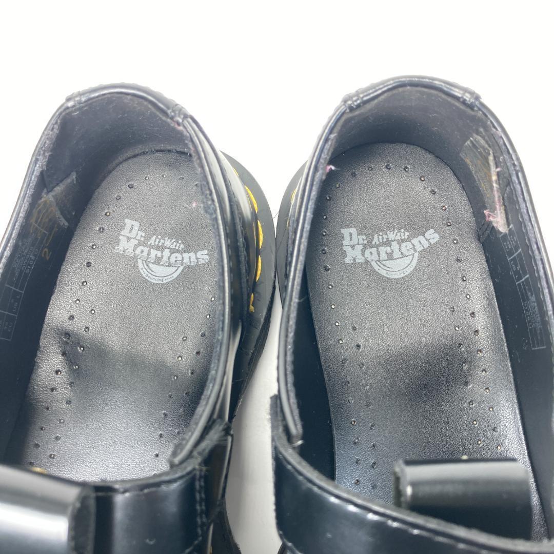 ドクターマーチン　BETHAN　超厚底キャップトゥストラップベルトレザーシューズ