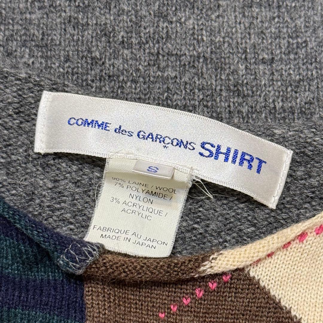 トップス COMME des GARCONS Shirt Patchwork Knit