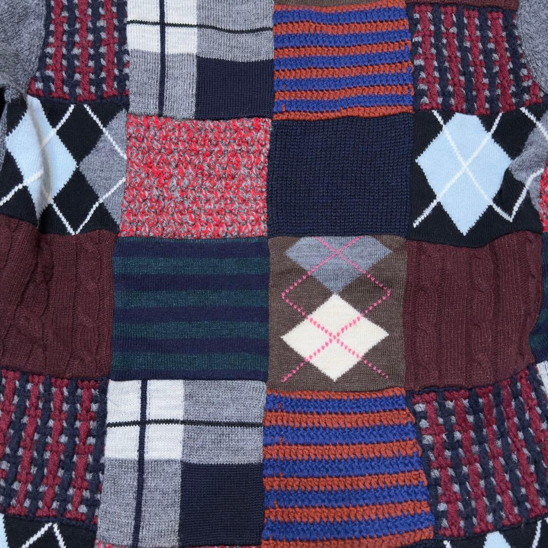 トップス COMME des GARCONS Shirt Patchwork Knit