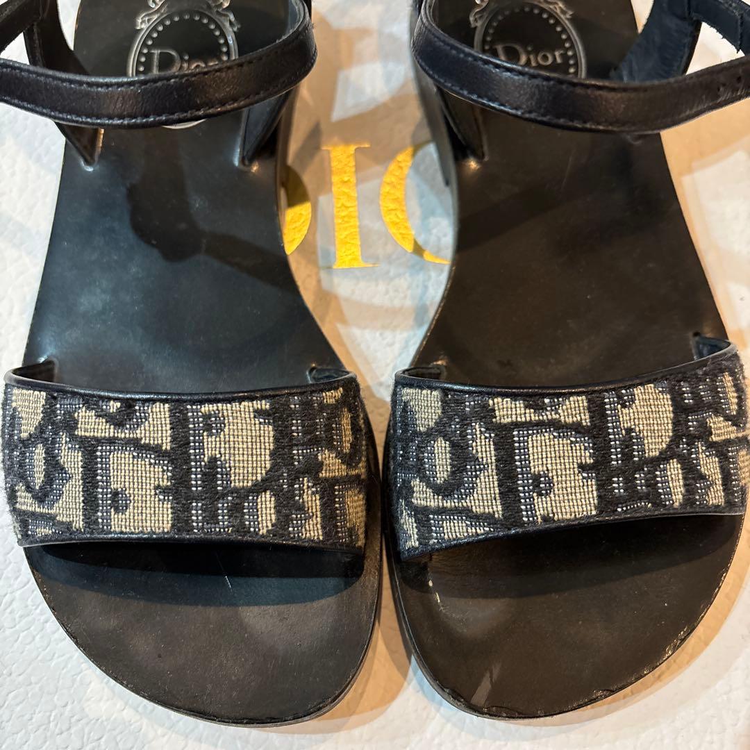Dior 黒 サンダル 超美品　17cm