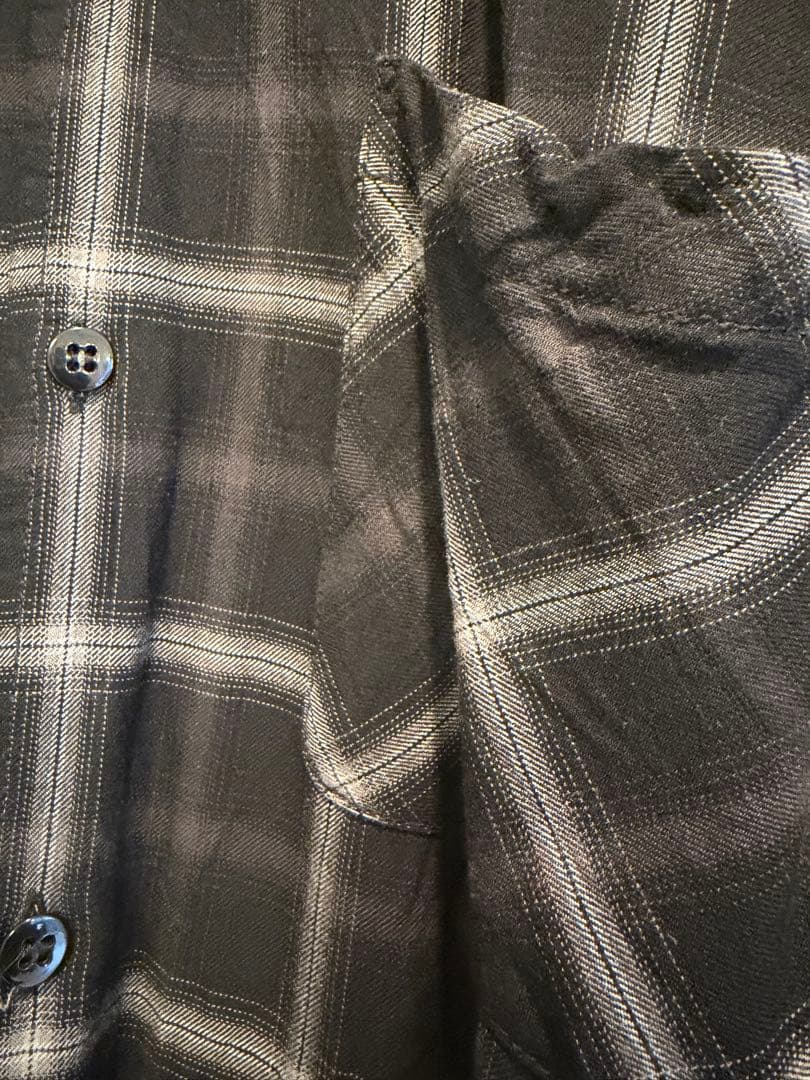 アパルトモン別注　REMI RELIEF CHECK 2 WAY SHIRT 黒