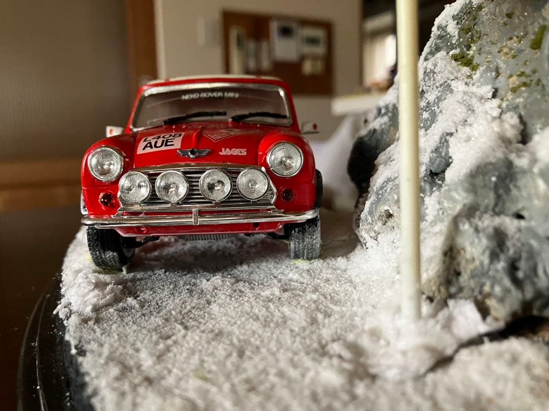 MiniCooper1/24フジミ1.3iモンテカルロ1994 ジオラマケース付