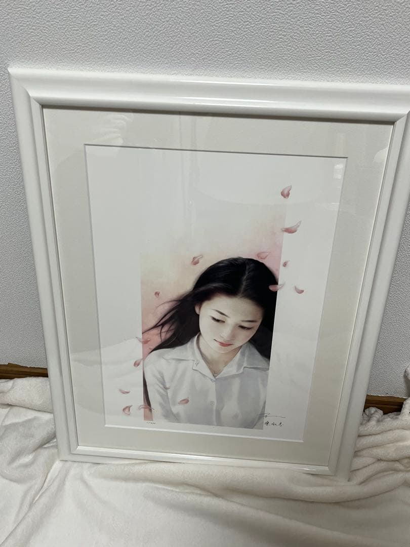 平凡 陳淑芬　花風　（落櫻繽紛）　作品番号　1/470 作品保証書付き