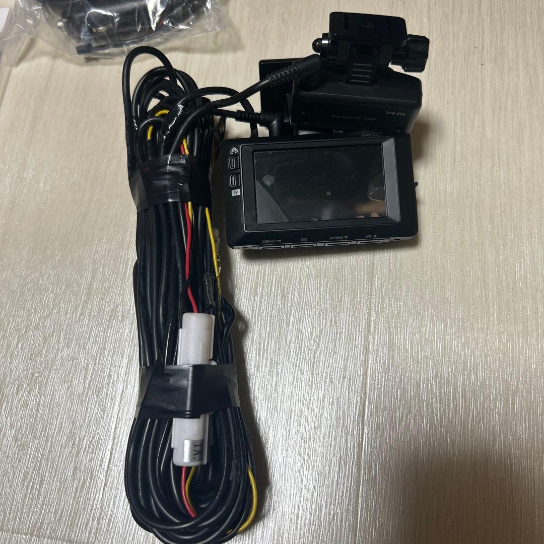 コムテック 車用 前後2カメラ ドライブレコーダZDR026