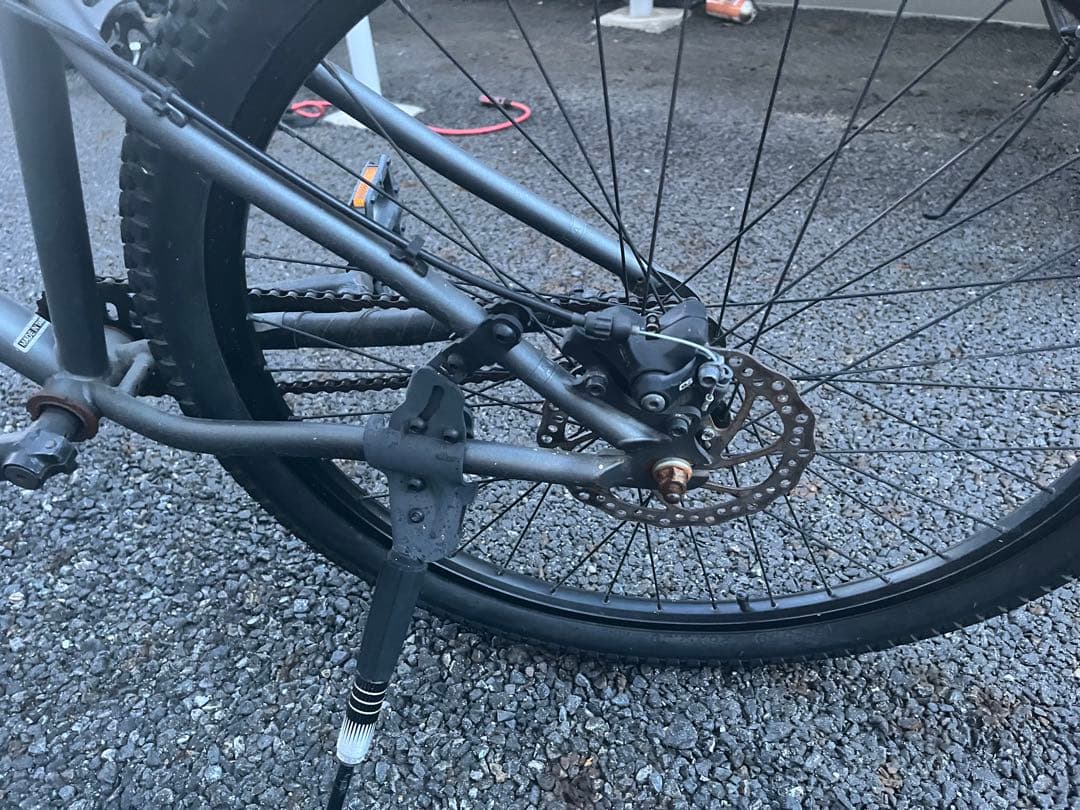 『直接お渡しできる方』グレー アルミ製 マウンテンバイク 26インチ