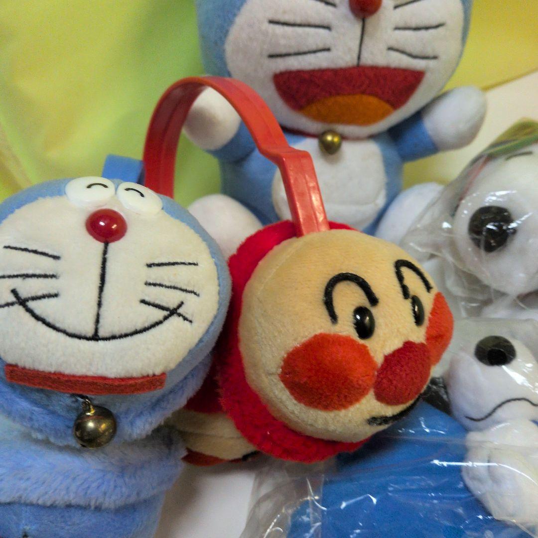 ドラえもん・アンパンマン・スヌーピー ぬいぐるみセット