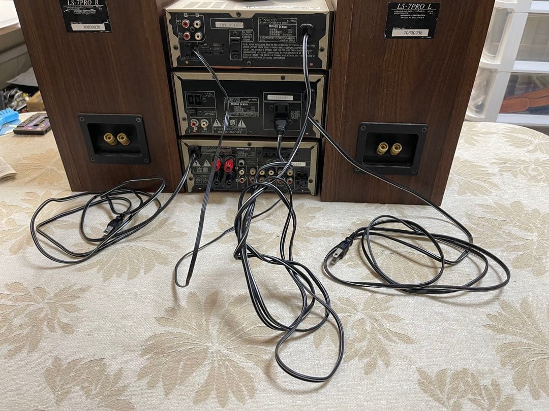 KENWOOD CD・カセットデッキ ゴールド ジャンク