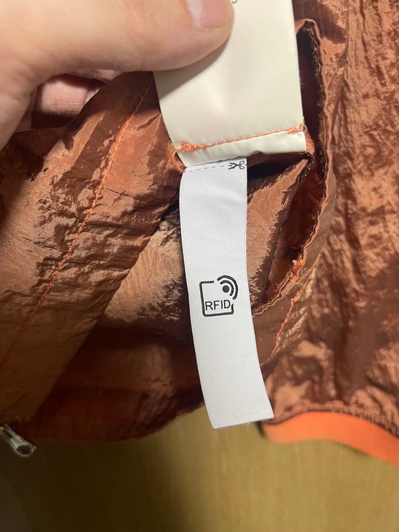 星空　STONE  オレンジナイロンメタルジャケット