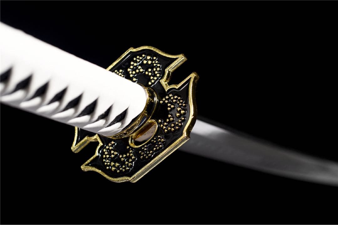 T 10焼刃釘字紋三色研武士刀『鬼泣5閻魔刀』 居合刀 斬馬刀 龍泉剣