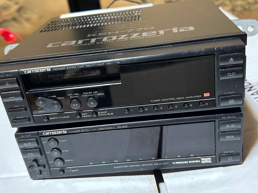 希少carrozzeria KEH-770 カーオーディオコンポーネント他セット