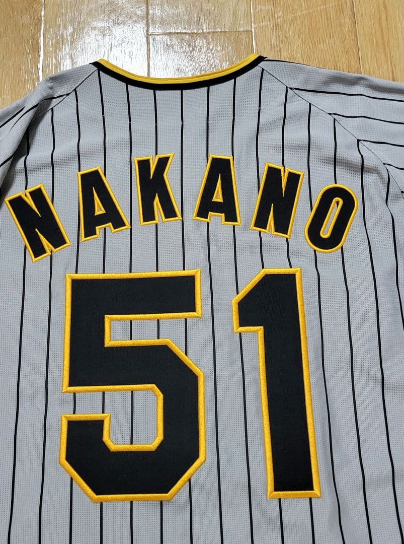 阪神タイガース　中野拓夢　ユニフォーム　ビジター　サイズL