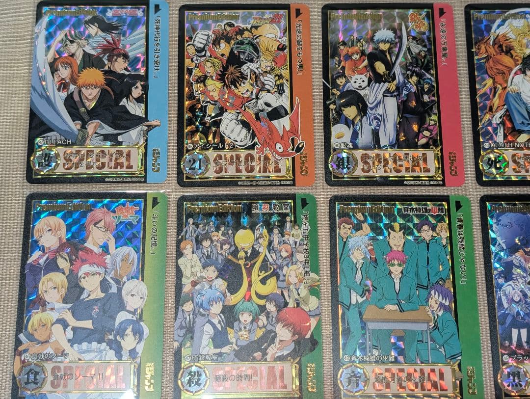 少年ジャンプ　プリズムキャラクターカード　54枚スリーブ入りセット③