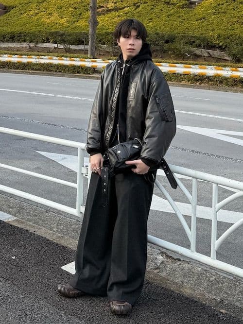 最終値下げ！beautifulpeople ラムレザーライダースシリンダーバッグ