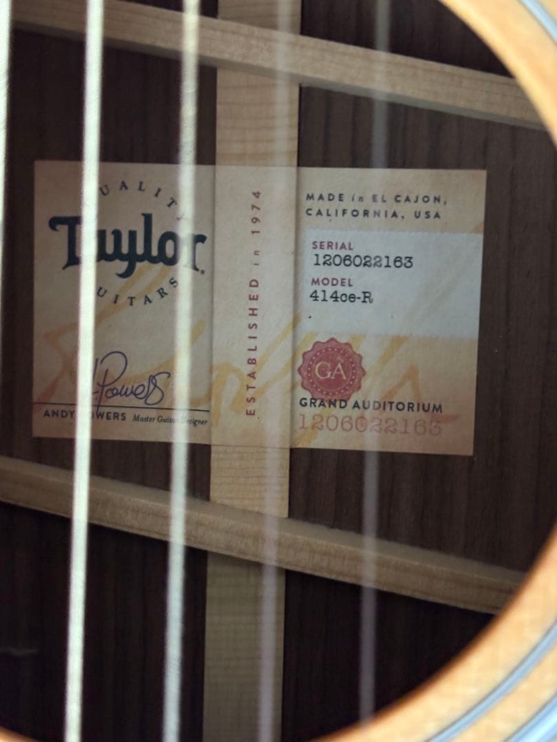 Taylor 414ce Rosewood V-Class 生産終了モデル