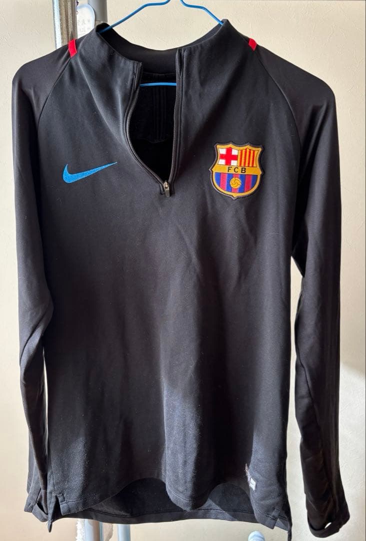 FCバルセロナ　ナイキハーフトレーニングジャケット メンズSサイズ