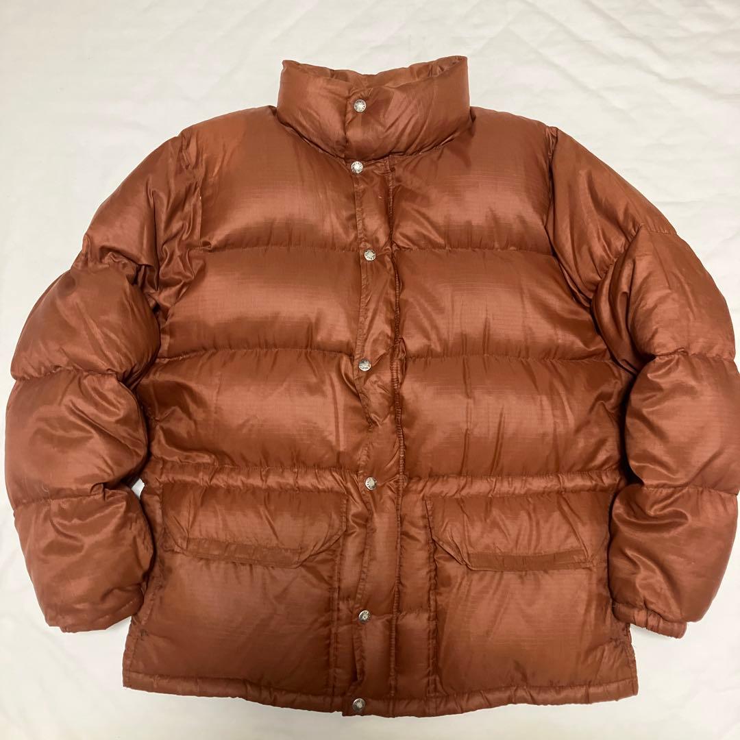 70s ノースフェイス 茶タグ ナイロン ダウンジャケット USA製 TALON