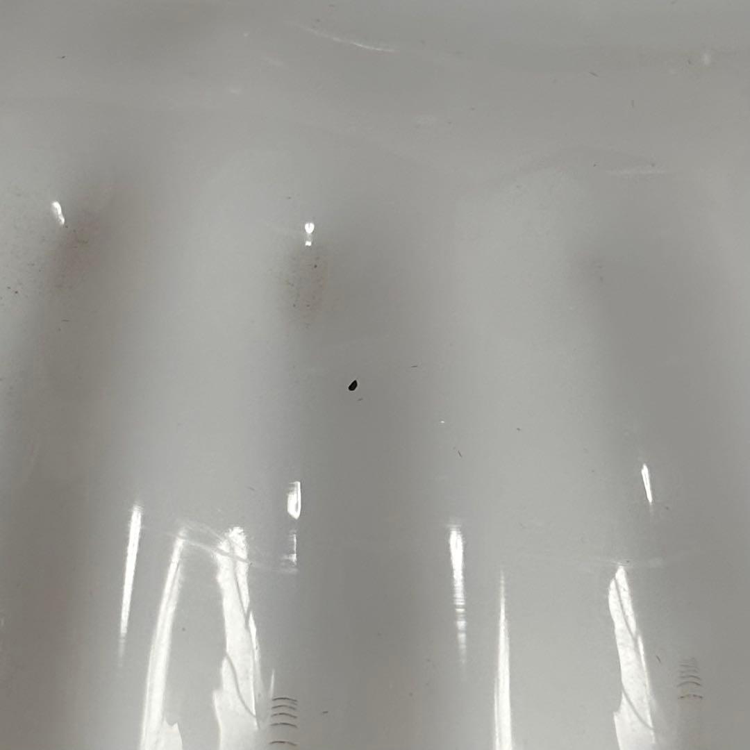 アンティーク電笠　乳白色　緑