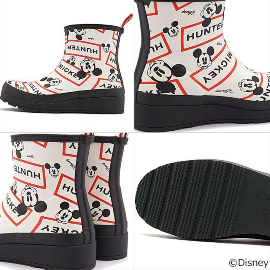 値下げ終【新品未使用】ハンター×ミッキー レインブーツ　US7