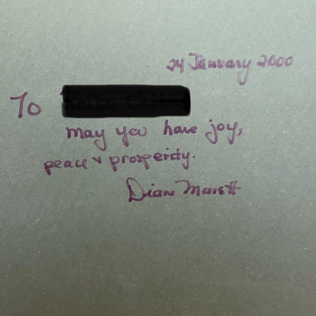 【3/250】ダイアン・モネ「午後のひととき」リトグラフ 直筆サイン メッセージ