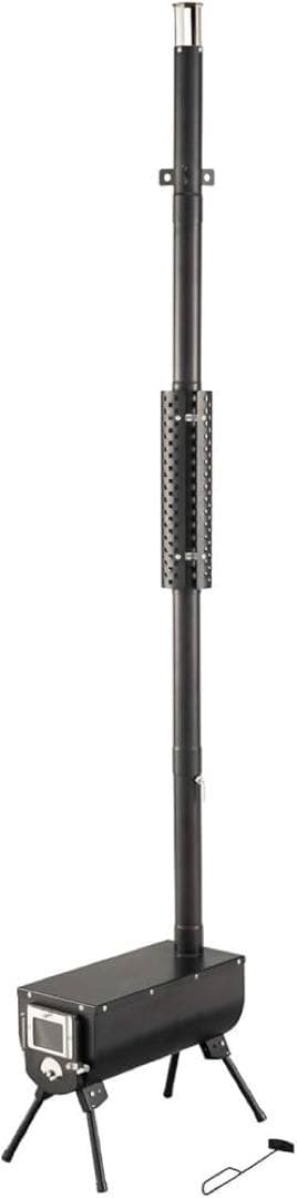 【かじけん】BUNDOK BD-501 薪 ストーブ (延長煙突2本、煙突