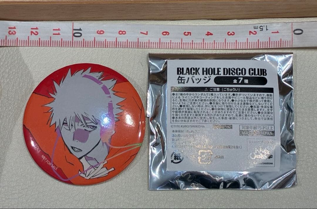 BLEACH BHDC DISCO ファンクラブ缶バッジ7種セット　ブリーチ