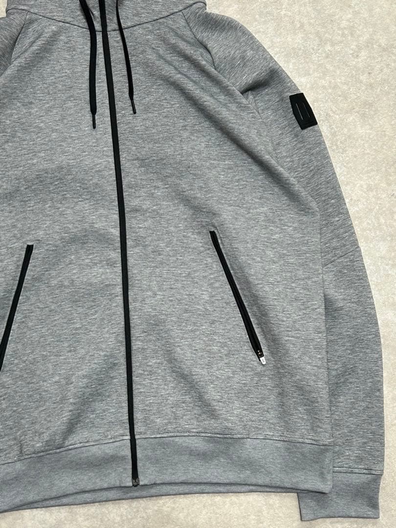 未使用級 on ジップフーディー　ジップパーカー 2XL グレー メンズ