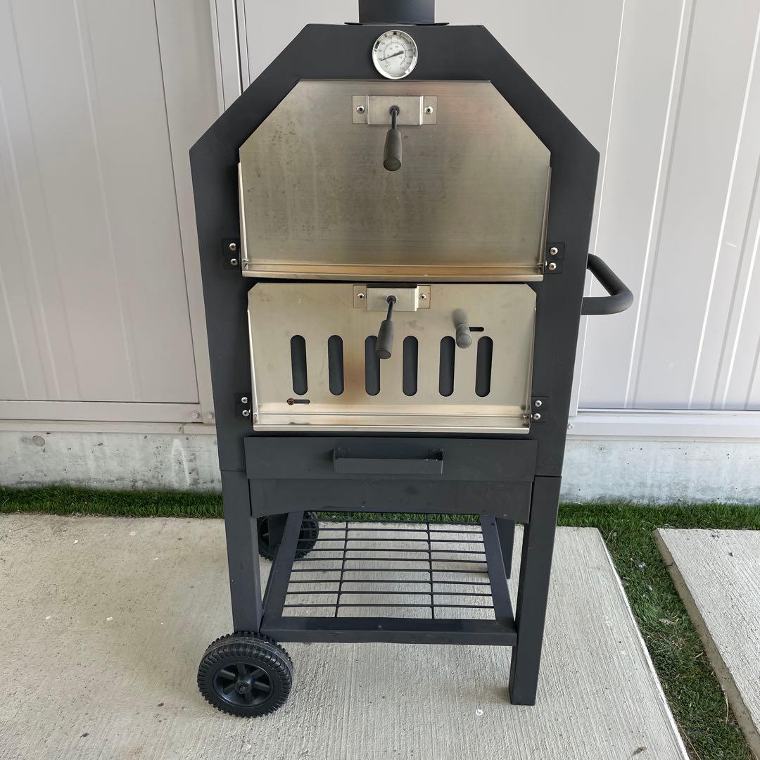 ピザ窯　持ち運びOK　アウトドア　ステーキ　バーベキュー