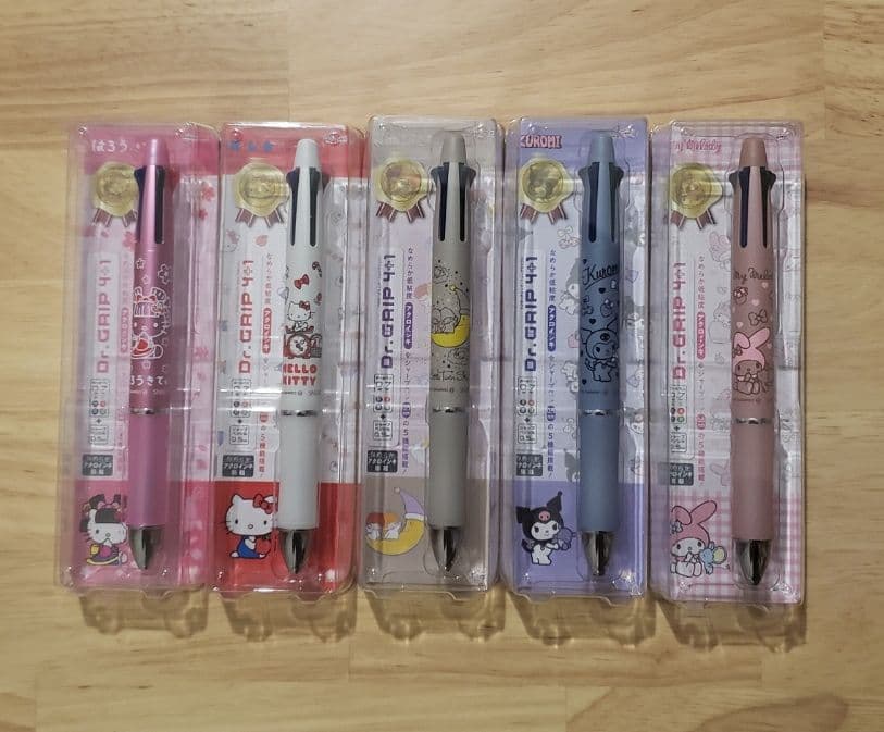 【限定】ドクターグリップ4+1 サンリオ デザイン 5種セット