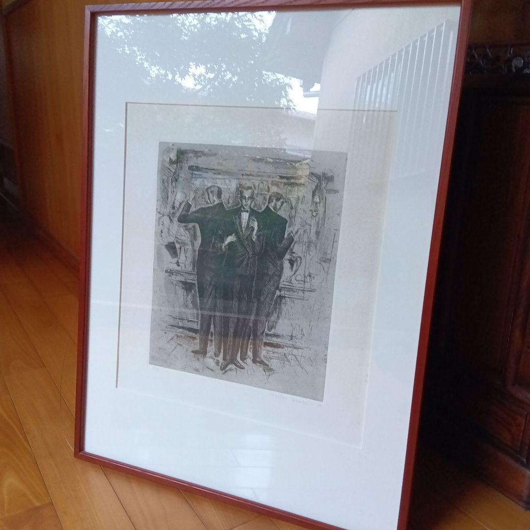 金子國義　金子国義　リトグラフ　サイン　署名　限定　ダンディズム