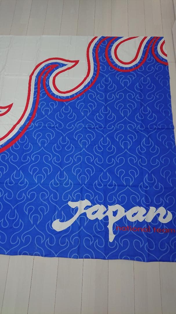 ☆サッカー日本代表 炎 特大フラッグ☆９８年フランスＷ杯