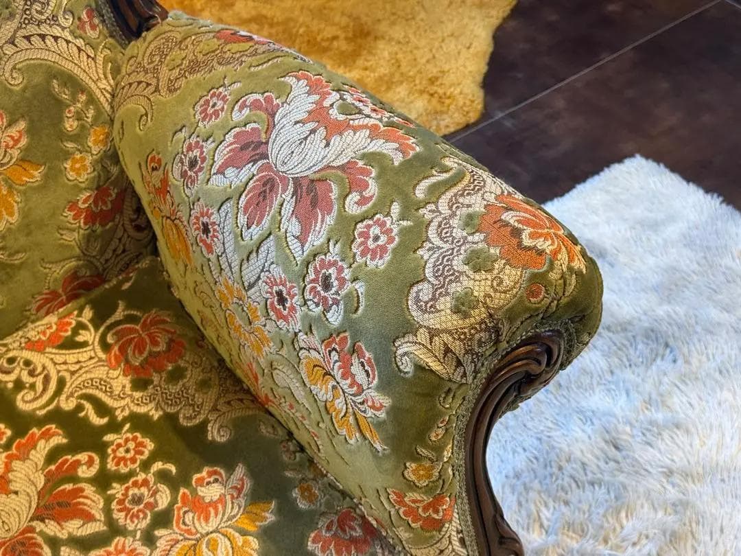 金華山織　クラシック　クラシカル　アームソファ　猫脚　ヨーロピアン　GZ