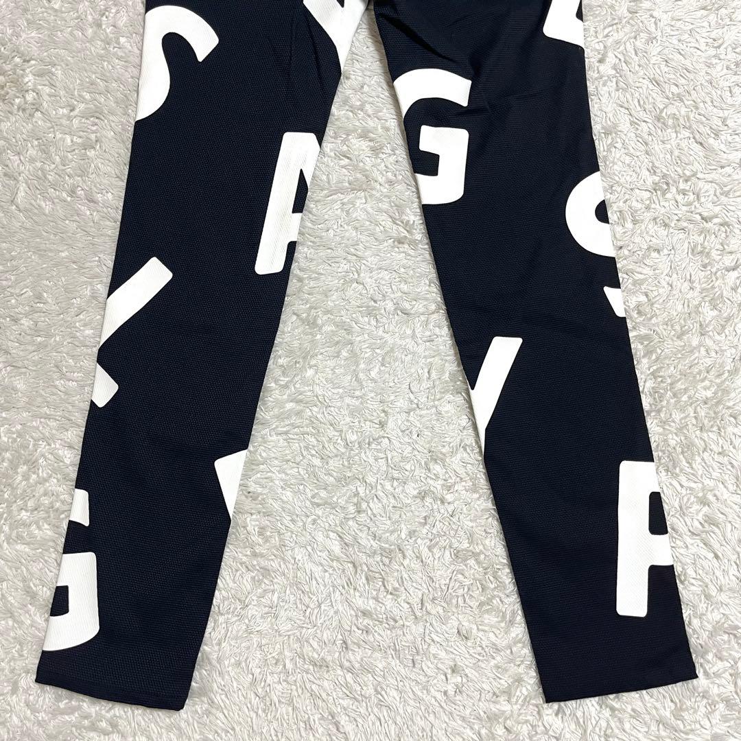 パーリーゲイツ ゴルフウェア レディース パンツ 総柄 デカロゴ Mサイズ