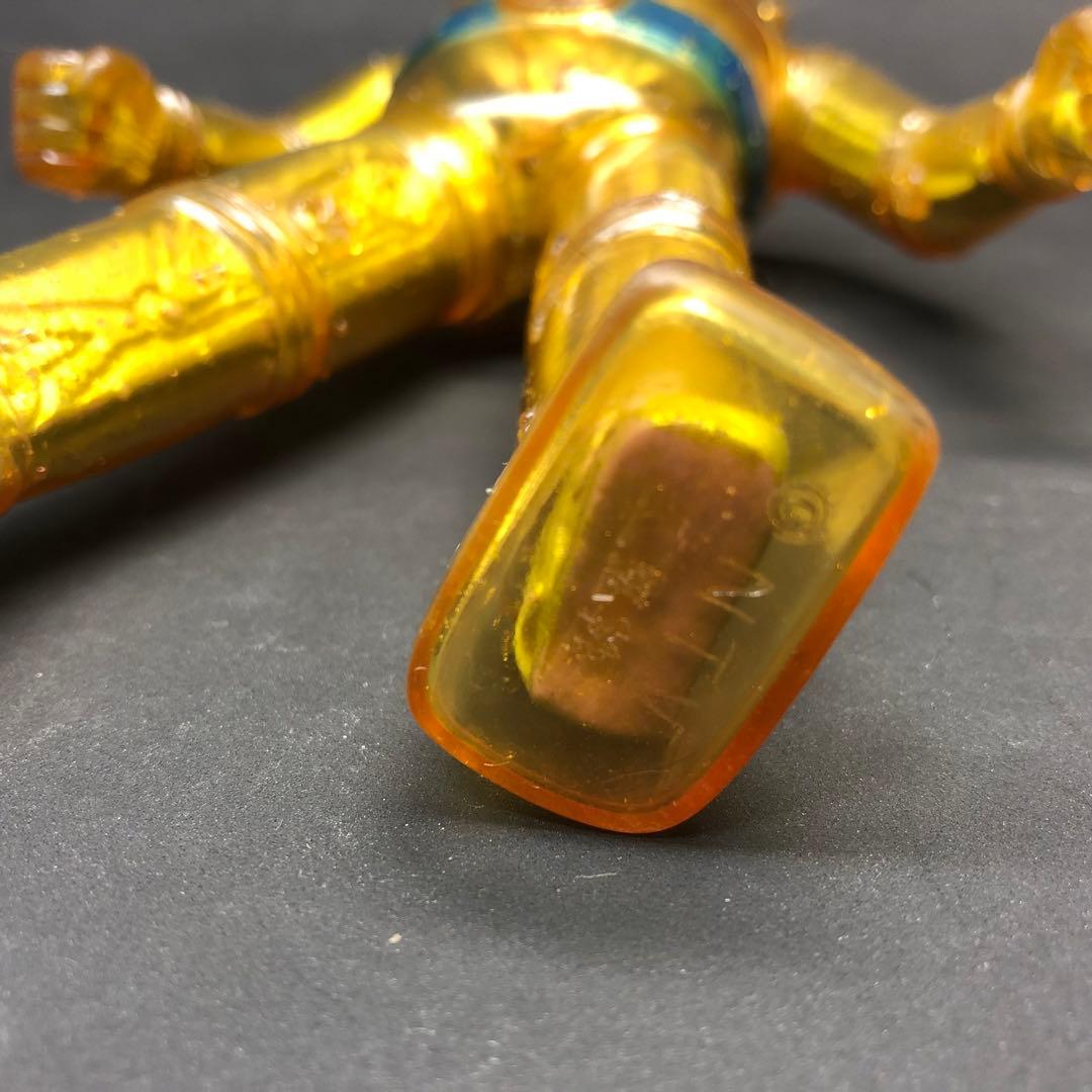 当時物ブルマァク　レッドバロン　ソフビ　記名あり　昭和レトロ　クリアー　ロボット