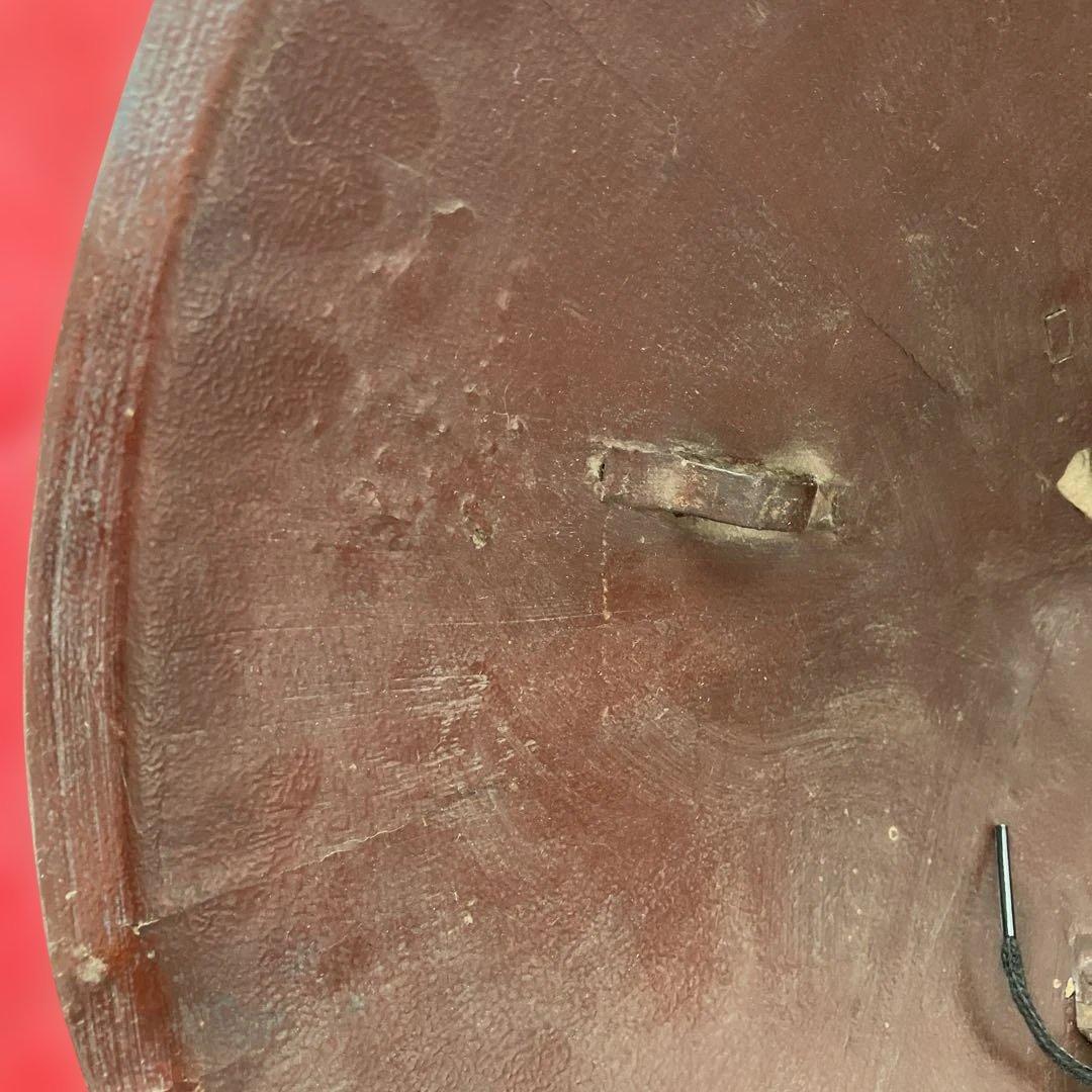 鐵黒漆塗8枚張陣笠