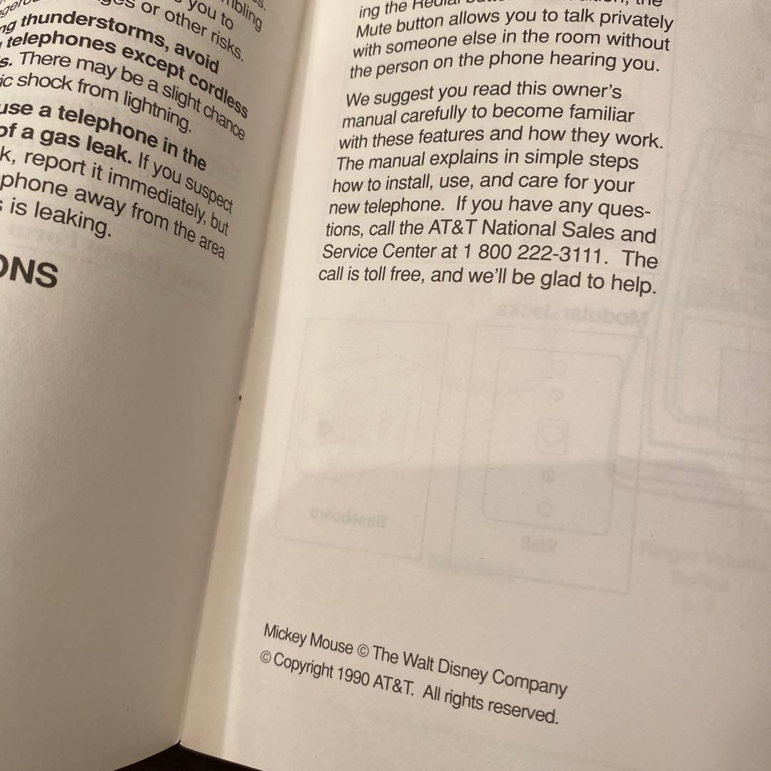 90s AT&T ミッキーマウス 電話機 ヴィンテージ コレクション 置物