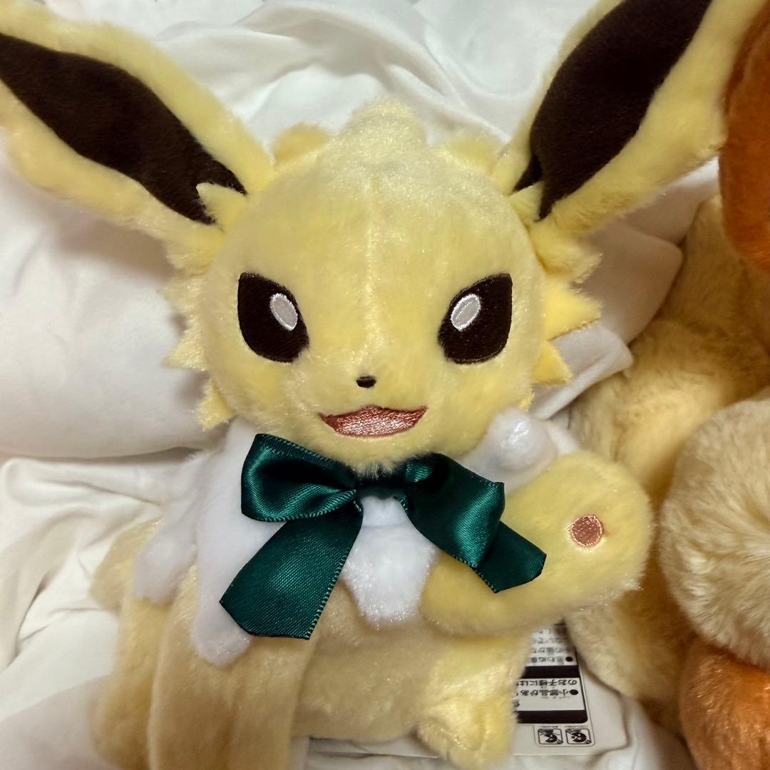 イーブイコレクション　ブースター　サンダース　ぬいぐるみセット